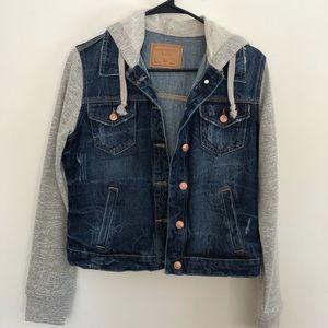 Denim jacket/sweater hoodie